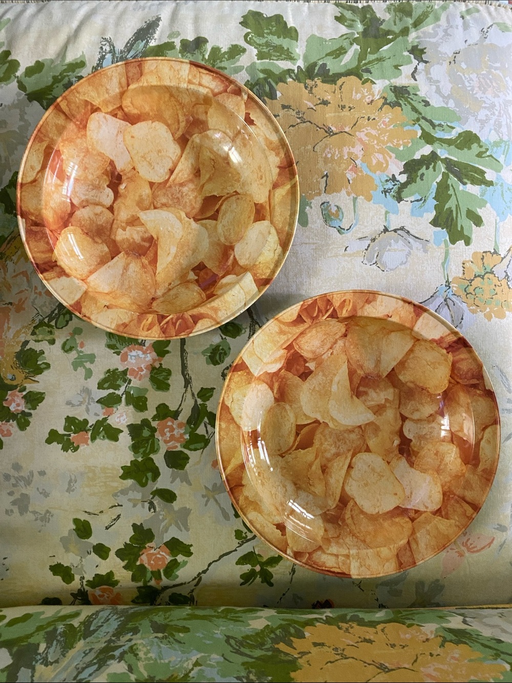 Vintage Potato Chip Serving Bowls - Home Dining in Great Condition